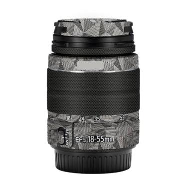 Imagem de EFS 18-55 3.5-5.6 Adesivo de lente de câmera para Canon EF-S 18-55 mm F3.5-5.6 III Película protetora de vinil decalque skin (titânio triangular)
