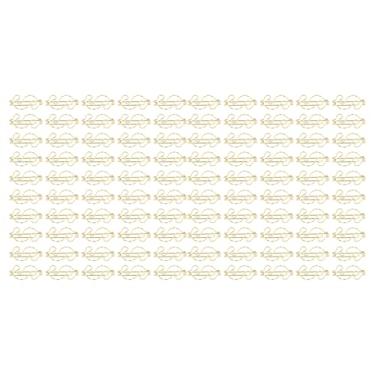 Imagem de Grampos De Papel De Ouro Grampos De Papel Bonitos Rustproof Metal Resistente Ouro Fadeseless Para Home Office Papelaria Organização ($ Forma)