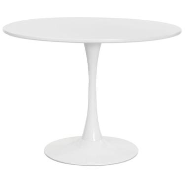 Imagem de Mesa Saarinen Tulipa Redonda 120cm Tampo Madeira Branca