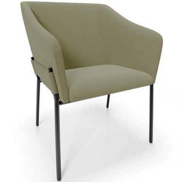 Imagem de Cadeira Para Sala de Jantar Estar Living Olívia L02 Bouclê Oliva - Lyam Decor