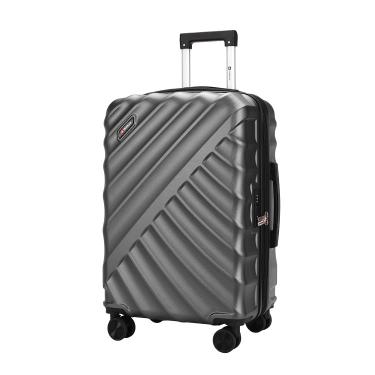 Imagem de Mala Travelux Pilatus Média 23 Kg Cinza - Expansível e Cadeado TSA