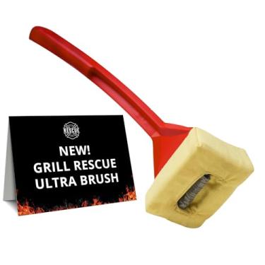 Imagem de Grill Rescue Cabeça de limpeza substituível para churrasco, sem cerdas – Ferramentas duráveis e exclusivas para grelhas de ferro fundido ou aço inoxidável, limpador de churrasco (Ultra)