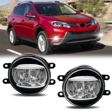 Imagem de Conjunto de faróis de neblina de LED compatíveis com Corolla Camry Avalon RAV4 Highlander Previa para para-choques e neblina