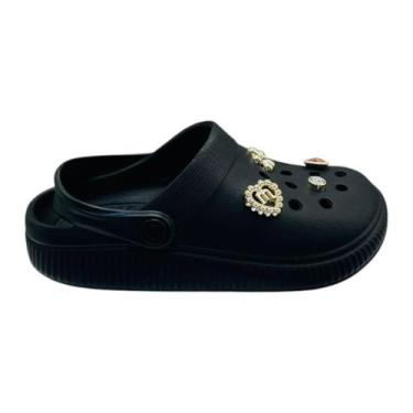 Imagem de Sandália Babuch Infantil Molekinha Gaspea Meninas, Preto, 25