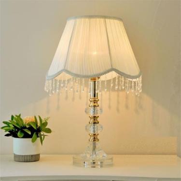 Imagem de Luminária de mesa contemporânea de cristal, estilo arte e criatividade, para sala de estar, escritório, casa de campo, hotel, quarto, cabeceira, LED (Estilo 44)