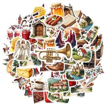 Imagem de 35 peças adesivos de comida para viagem, cultura, arquitetura, natureza, arquitetura, adesivos, tradicionais, para celular, guitarra, notebook, mala, copo, guitarra, faça você mesmo, bicicleta, skate