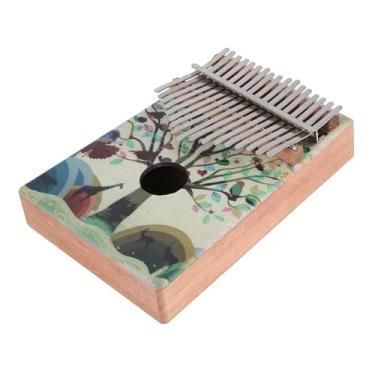Imagem de Piano de dedo de piano de 17 teclas para iniciantes kalimba profissional