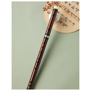 Imagem de Flauta de bambu flauta profissional flauta piccolo instrumento musical adulto flauta transversal amarga (tecla G)