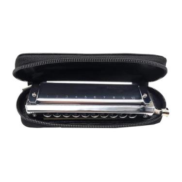 Imagem de Gaita profissional para iniciantes e adultos, instrumento musical de escala cromática de 10 furos e 40 tons