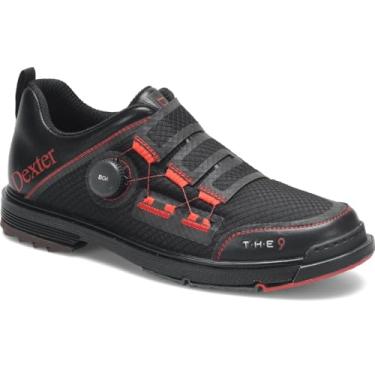 Imagem de Dexter Tênis de boliche masculino Wide Wide The 9 Stryker Boa (apenas para jogadores com a mão direita. Tamanho de sapato masculino LARGO EE) - Preto/Vermelho 9,5