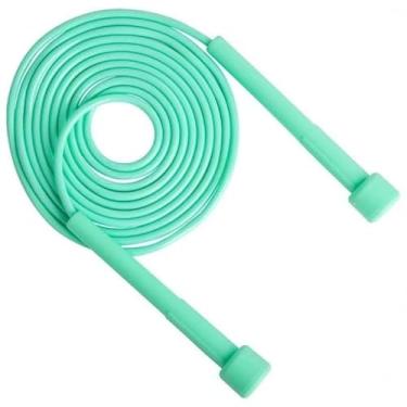 Imagem de Corda De Pular Speed Rope Ajustável Pvc Cross sobre(Verde agua)