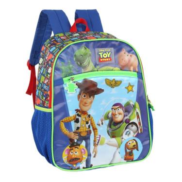 Imagem de Mochila Costas Alça Luxcel Toy Story Verde Escolar Infantil