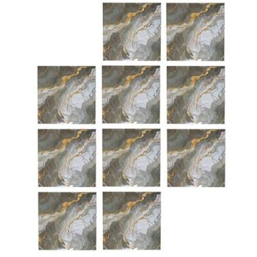 Imagem de Placa Adesiva Marmore 3D Kit 10 uni Casa Quarto Sala Cozinha Obra Refo