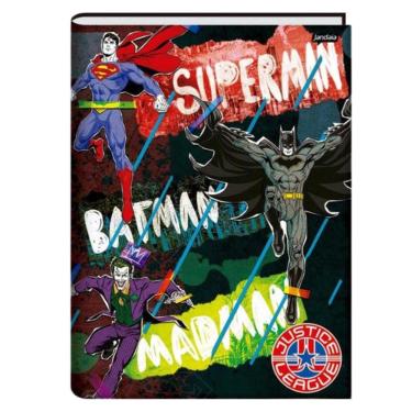 Imagem de Caderno Brochura Capa Dura Universitário A4 1 Matéria 48 Folhas Liga Da Justiça Jandaia Estampa 1