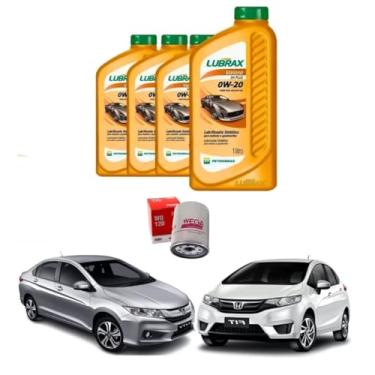 Imagem de Kit Troca De Óleo 0w20 + Filtro CITY 2009... /CIVIC... 1991... /CRV 2001... /FIT 2003... /HRV 2015...