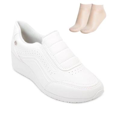 Imagem de Tênis Kolosh B Casual e Meia KL25-C1817, 37, Branco