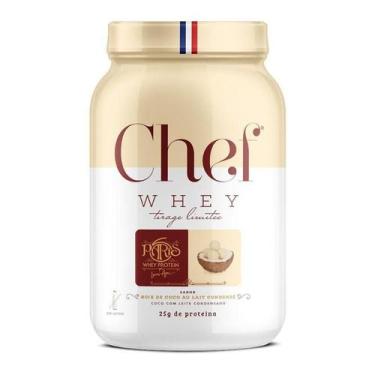 Imagem de Chef Whey Protein Concentrado Paris 6 800g Sem Lactose, Coco com Leite