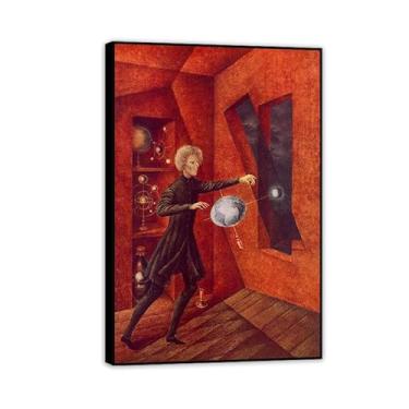Imagem de Remedios Varo pintura em tela gravidade pôster Remedios Varo decoração de casa surrealismo imagem de parede para sala de estar quarto banheiro decoração de parede 90 x 60 cm (35 x 24 polegadas