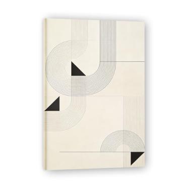 Imagem de Formas e luz arte em tela minimalista: Serenidade tons neutros grande área em branco para decoração de espaço calmo 20 x 30 cm emoldurado