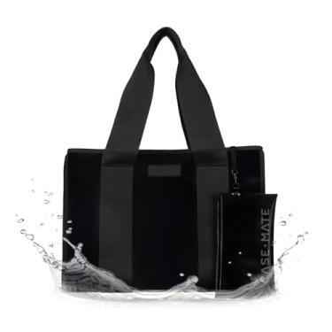Imagem de Case-Mate Edição especial Midnight Black Jelly Tote - Bolsa leve com bolsa de telefone para mulheres - impermeável, à prova de pontas, dobrável e tamanho de bagagem de mão - Bolsa para uso diário e