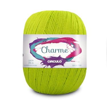 Imagem de Fio Linha Charme 396m e 150g Ideal p/Crochê e Tricô Marca Círculo (5583 - VERDE-LIMÃO)
