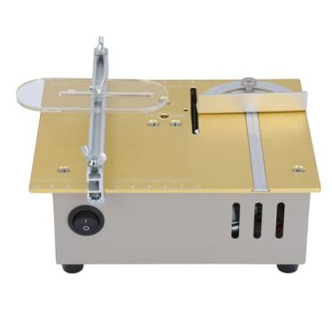 Imagem de Garosa Serra de Mesa Pequena, Mini Serra de Mesa Ajustável Com Motor de 96 W para Artesanato Em Madeira, Controle de 7 Velocidades e Corte Preciso para Plástico, Acrílico e Metal (#11)