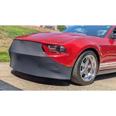Imagem de NoviStretch Sutiã de máscara de para-choque dianteiro para Ford Mustang 2005-2014 - Capa frontal com ajuste elástico, sutiã de nariz com proteção de tinta, acessório fácil de colocar e tirar (somente
