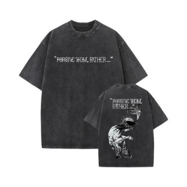 Imagem de Camiseta Religiosa Vintage Lavada Y2K Christian Jesus Forgive Them Fat