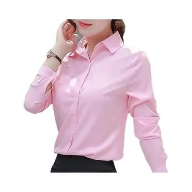 Imagem de Blusa De Chiffon Formal Feminina Slimming Da Moda Coreana Primavera Ou