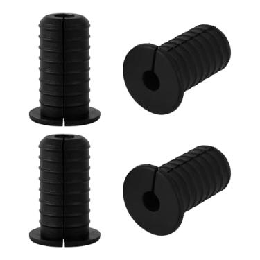 Imagem de 4un Kit com Passa-Cabos 19mm para Starlink, Kit Passagem Cabos Silicone Bucha Antiderrapante Orifícios Paredes Divididas para Fios Ethernet/TV Acessórios Proteção (Preto)