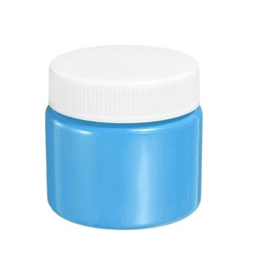 Imagem de PATIKIL Tinta acrílica de 9 ml, acabamento fosco, pigmentos ricos, materiais de pintura de arte à prova d'água para tecido, tela, madeira, couro, pedra, pano, azul claro