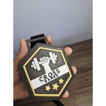 Imagem de Kit com 10 Medalhas Personalizadas em Impressão 3D para CrossFit | Premiação Esportiva Customizada para Competições, Boxes e Eventos Corporativos Sua Logo