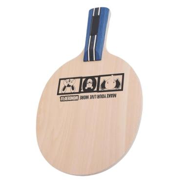 Imagem de Alomejor Tênis de Mesa de Mesa de de Tênis de de Com Carbono 4 Mm de Núcleo Confortável para Crianças 5 Camadas de Madeira de (Penhold curta alça)