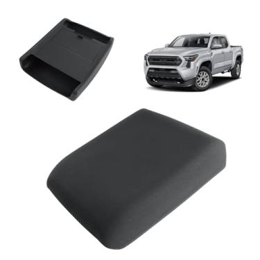 Imagem de ECOZEN Organizador oculto para apoio de braço Tacoma 2026 - Capa de apoio de braço para console central de silicone com caixa de armazenamento oculta para acessórios Toyota Tacoma 2024-2025 2026