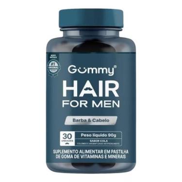 Imagem de Gummy Hair For Men Barba e Cabelo Sabor Cola 30 Gomas 90g