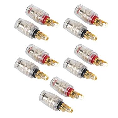 Imagem de Acouto Alto-falante de Poste de Ligação de Banana de 4 Mm - 10pcs Amplificador de Alto-falante Banhado a Ouro Soquete de Conector de Banana de Poste de Ligação - Amplificador de de Conector de