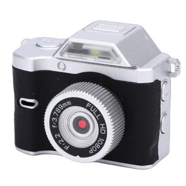 Imagem de Dpofirs Câmera Minúscula de Chaveiro, Câmera Retro Portátil de 12MP 1080P Com Montagem Magnética, Câmeras de Polegar de Tela de 0,96 Polegadas Com Luz de Preenchimento LED para Gravação (BLACK)