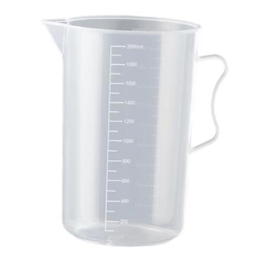 Imagem de Baoblaze Copo medidor com alça e bico. Cozinhe com precisão. Jarra medidora transparente para utensílios de cozinha Housheold, 2000ml