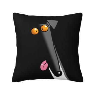 Imagem de Lalamelody Capas de almofada Derp in The Dark 45,7 x 45,7 cm para sofá, casa, cama, sala de estar, fronhas decorativas