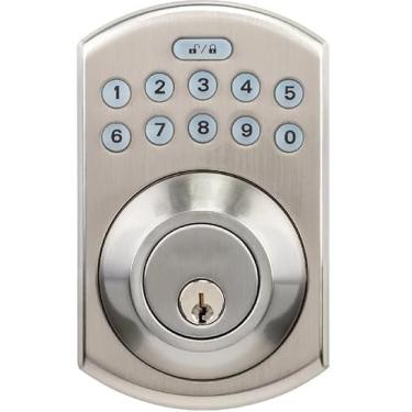 Imagem de Fechadura inteligente remoteLock LockState KeyInCode residencial cromado acetinado