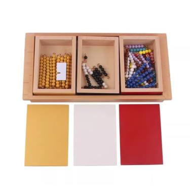 Imagem de ZQsmgs Brinquedos de Matemática Montessori Material Jogo da Cobra, Auxílios de Ensino de Matemática Brinquedo Educativo para Pré-Escolares,Addition
