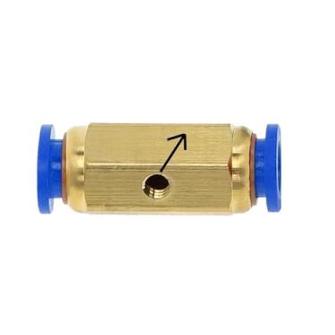 Imagem de ONECMN Conexões pneumáticas conector umidificador M3/16-24 rosca bocal atomizador reprodução resfriamento remoção de poeira base cabeça spray 3/16 (PCU-8 azul)