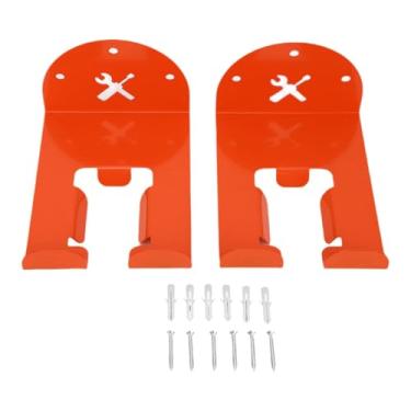 Imagem de Fenteer Ganchos de parede resistentes para garagem, suportes robustos para aparador de grama, ferramentas de jardim e soprador de folhas, 2 Unidades