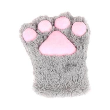 Imagem de Bonito urso gato pata luvas fofo pelúcia dos desenhos animados animal 