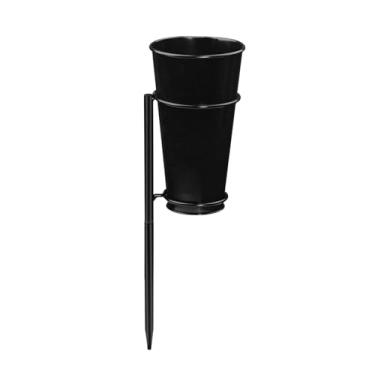 Imagem de Generic Vaso para cemitério, vaso memorial para flores artificiais/naturais, com suporte para flores e estaca para fixação no solo, ideal para eventos ao ar, S