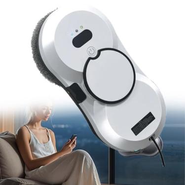 Imagem de Limpador de janelas, robô automático de limpeza de janelas, spray duplo automático, planejamento de caminho, sucção de 5600Pa, controle remoto, detecção de borda para vidro sem riscos, para todas as