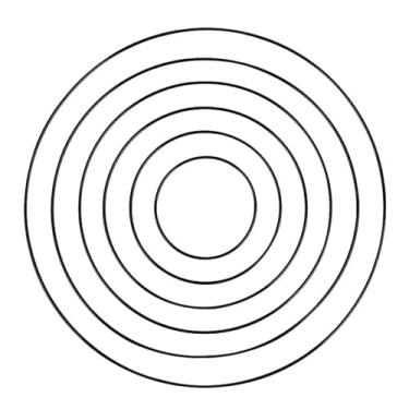 Imagem de 1 argola de coroa floral de metal preto, anel apanhador de sonhos para artesanato DIY, decoração de parede de casamento, bordado floral e materiais de arte em macramê (tamanho: 10 cm)