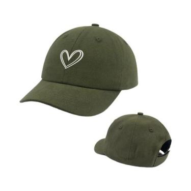 Imagem de Boné De Sol Infantil Ajustável Em Formato De Coração Com Desenho Anima