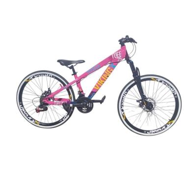 Imagem de Bicicleta 26 VikingX Tuff25 21v Indexada Freeride Freio Disco Mecânico Pneu Slick Fino Fx1.50-Unissex