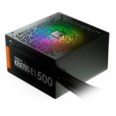 Imagem de Fonte Gamdias Kratos E1 500 Watts RGB-Unissex